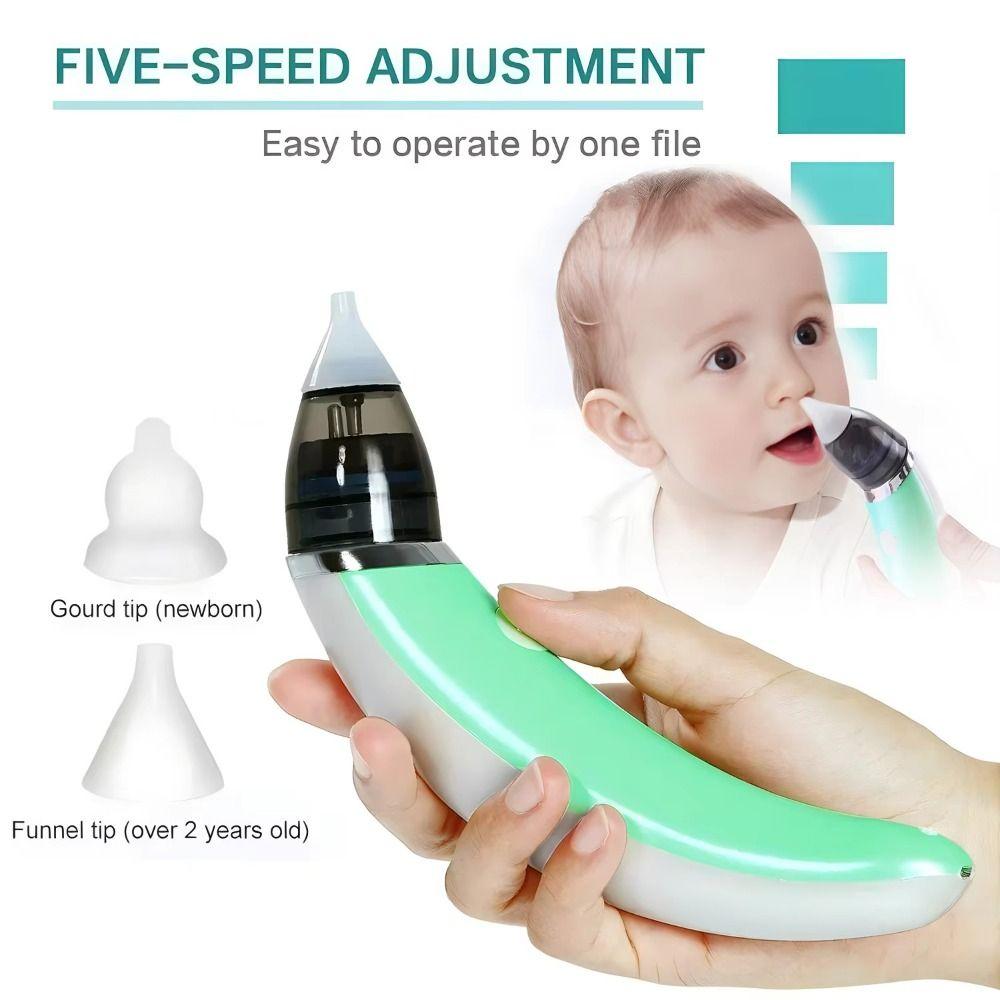 Silent Electric Baby Nasal Aspirator Electric Nose Cleaner Baby Nasal Inhaler  For Newborns