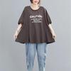 Spring and Summer Tops Age -reducing Thin Western Women's T-shirt Women's Belly Plus Size Loose Tops Clothing