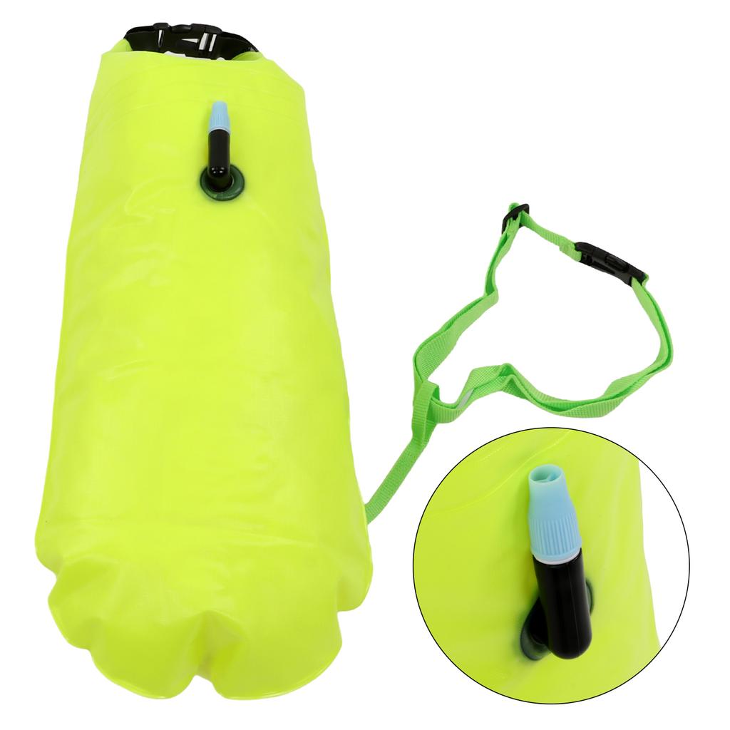 Schwimmboje Freiwasserschwimmen Blase Sicherheitsboje Tasche Hohe Sichtbarkeit für Outdoor-Wassersport