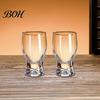 Verres à boire classiques incurvés Mini verre snifter avec base lestée ergonomique, Verres de dégustation transparents, Verres élégants pour fête, Confortable