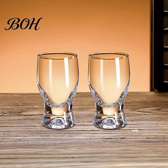 Verres à boire classiques incurvés Mini verre snifter avec base lestée ergonomique, Verres de dégustation transparents, Verres élégants pour fête, Confortable