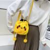New  Pikachu Drawstring Plush Bag Lovely Funny Girls Boys Student Compact Makeup Storage Travel Outdoor Cartoon Gift Bag