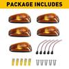 5x Dachmarkierungsleuchte Kabinen-Begrenzungslicht mit 5x T10-Birne für 1988-2002 Chevy/GMC Pickup