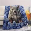 1Pc Cartoon Print Flannel Blanket, High Quality Comfortable for All Seasons, Home Decor, Warmth and Comfort, Perfect for Christmas Birthday Gift
