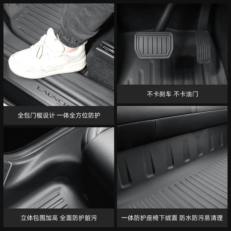 For Tesla Model Y Juniper 2025 Model 3 Highland 2025 Car Trunk Mat Luggage Mat TPE Waterproof Anti-Slip Set Floor Liner Mat