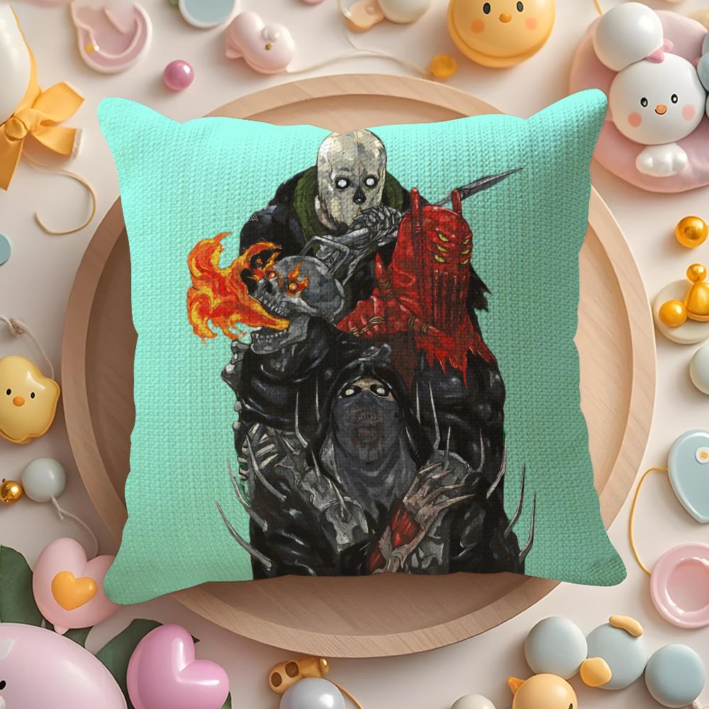 Dark Fantasy Cool Anime D-Dorohedoro Pillow Case Sofa Living Room Bedroom Headboard Backrest Cushion Square Cushion