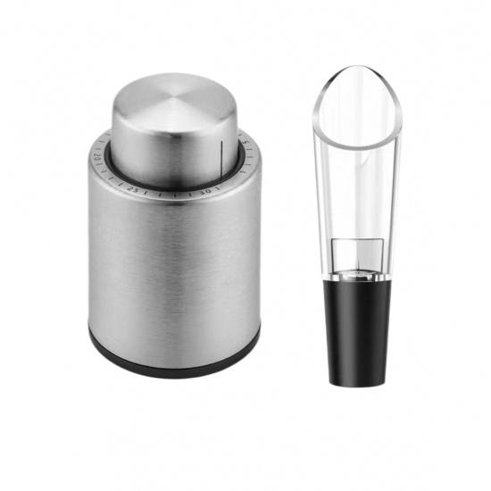 Wine Bottle Stoppers Vacuum Wine Stopper Stainless Steel Wine Savers Vacuum Pump Corks Keep Wine Really Fresh 5