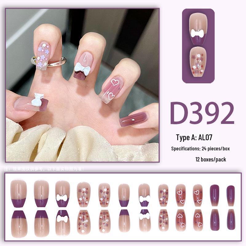 Summer Fresh Peach Heart Ombre Nail Art with Diamond Accents