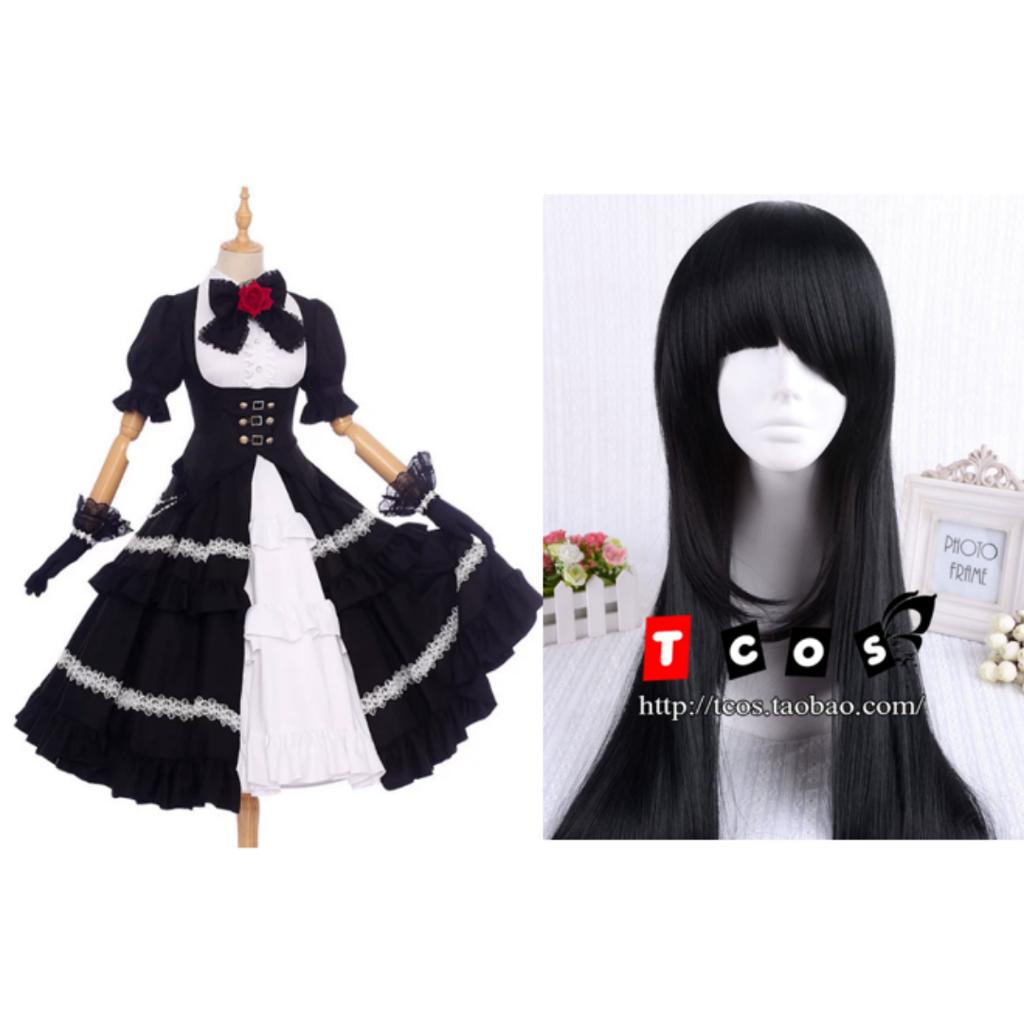 Date A Live Kurumi/Tohka/Yoshino Cosplay Costume Anime Role Play Outfit for Halloween Carnival