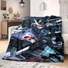 RX-78-2 Gundam Flannel Blanket Warm,Comfortable,Suitable for Bedrooms,Sofas,Beds,Chairs,Picnics,Travel