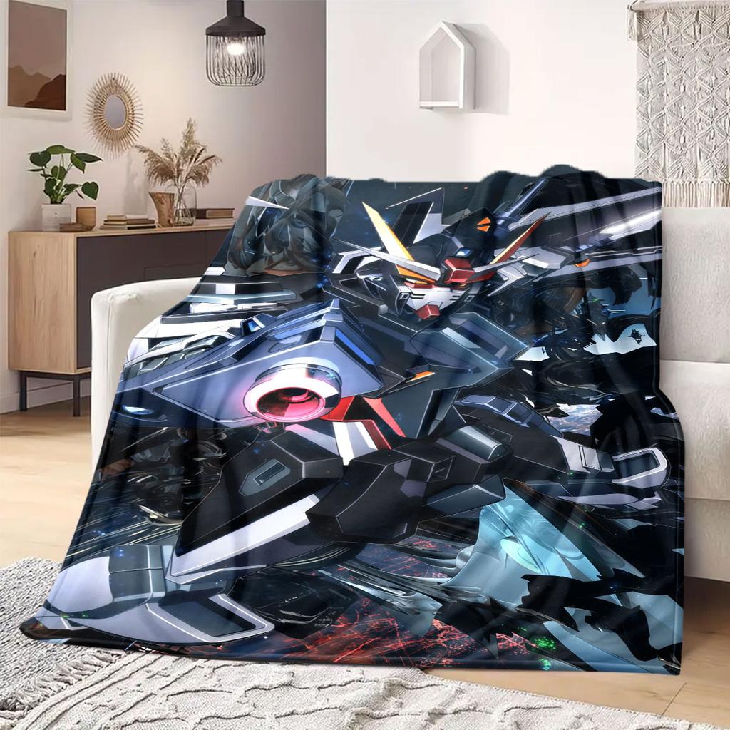 RX-78-2 Gundam Flannel Blanket Warm,Comfortable,Suitable for Bedrooms,Sofas,Beds,Chairs,Picnics,Travel