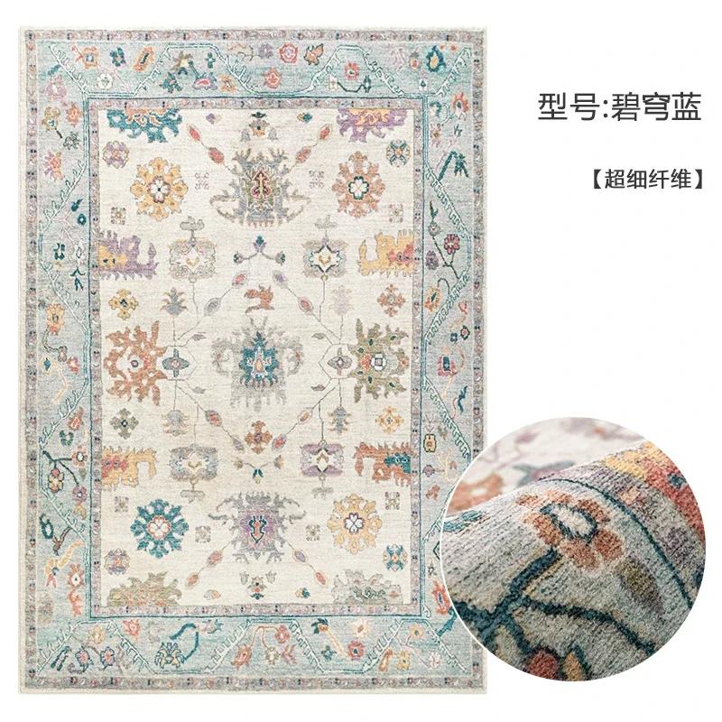 Bohemian Style Carpets for Living Room Thickend Plush Bedroom Decor Retro Carpet Washable Lounge Floor Mat Fluffy Soft Study Rug