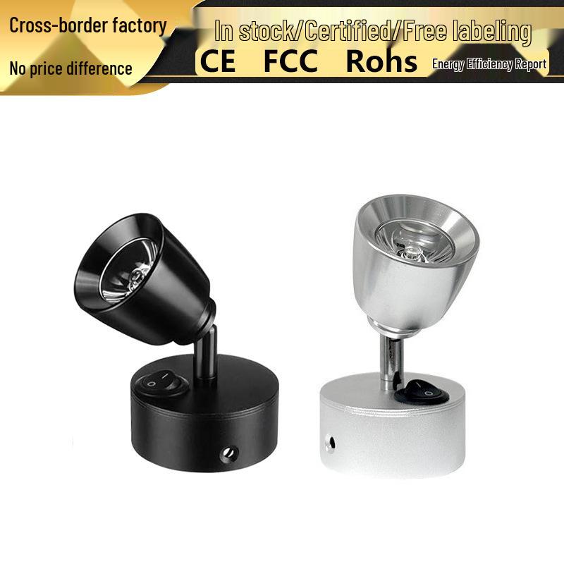 12V LED Wohnmobil-Scheinwerfer: 3W Niedervolt-Nachttisch-Leselampe für Wohnmobile, Yachten und den maritimen Einsatz