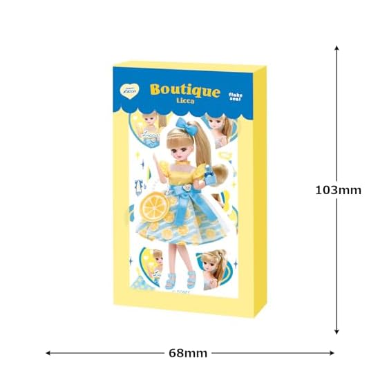 Furukawa Shiko Licca-chan Sticker Boxed Flake Stickers oshigoto Licca Boutique QSA343