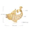 Medieval Koi Brooch Female Cute Anti-Light Button Skirt Jacket Cardigan Collar Accessories
