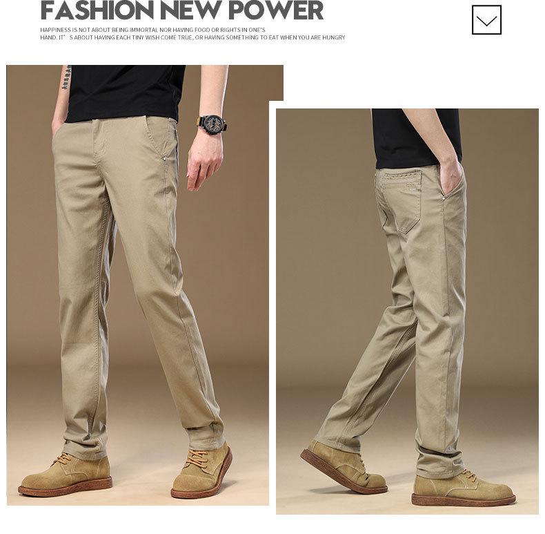 Premium Herrenhose mit schmaler Passform: Gerades Bein, Locker, Vielseitig, Modisch für Herbst, Winter und Sommer.