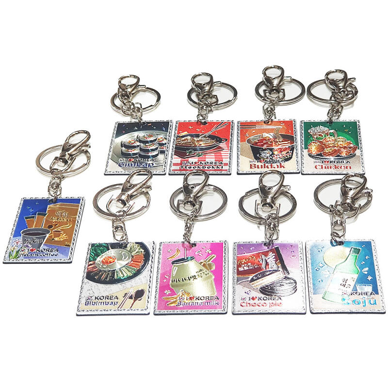 Ausländer Geschenk K-Food Geätzte Acryl Schlüsselanhänger (9 Stück)
