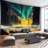 Wave Canyon Aurora Digital printing polyester wall tapestry suitable for use in living rooms bedrooms offices bars and party