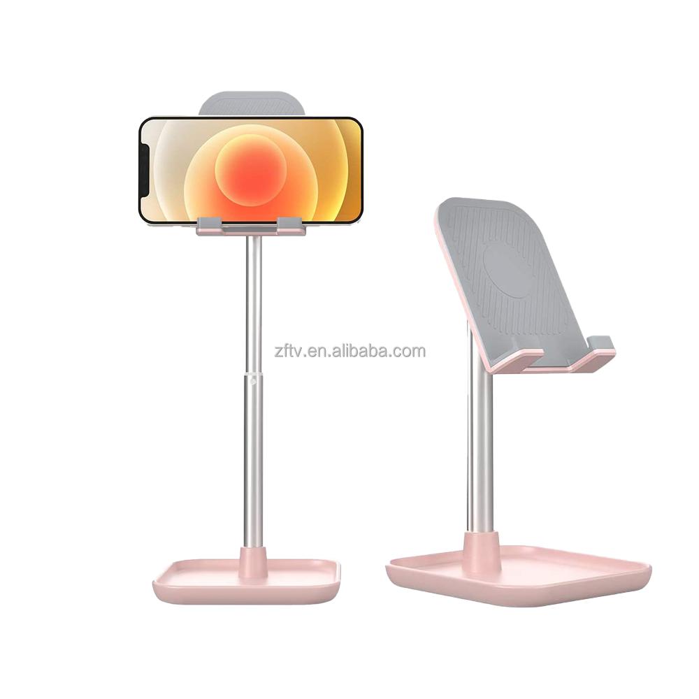 Non-slip Aluminum Alloy Phone Holder Stand Mobile Smartphone Tablet Portable Desk Cell Phone Holder Stand