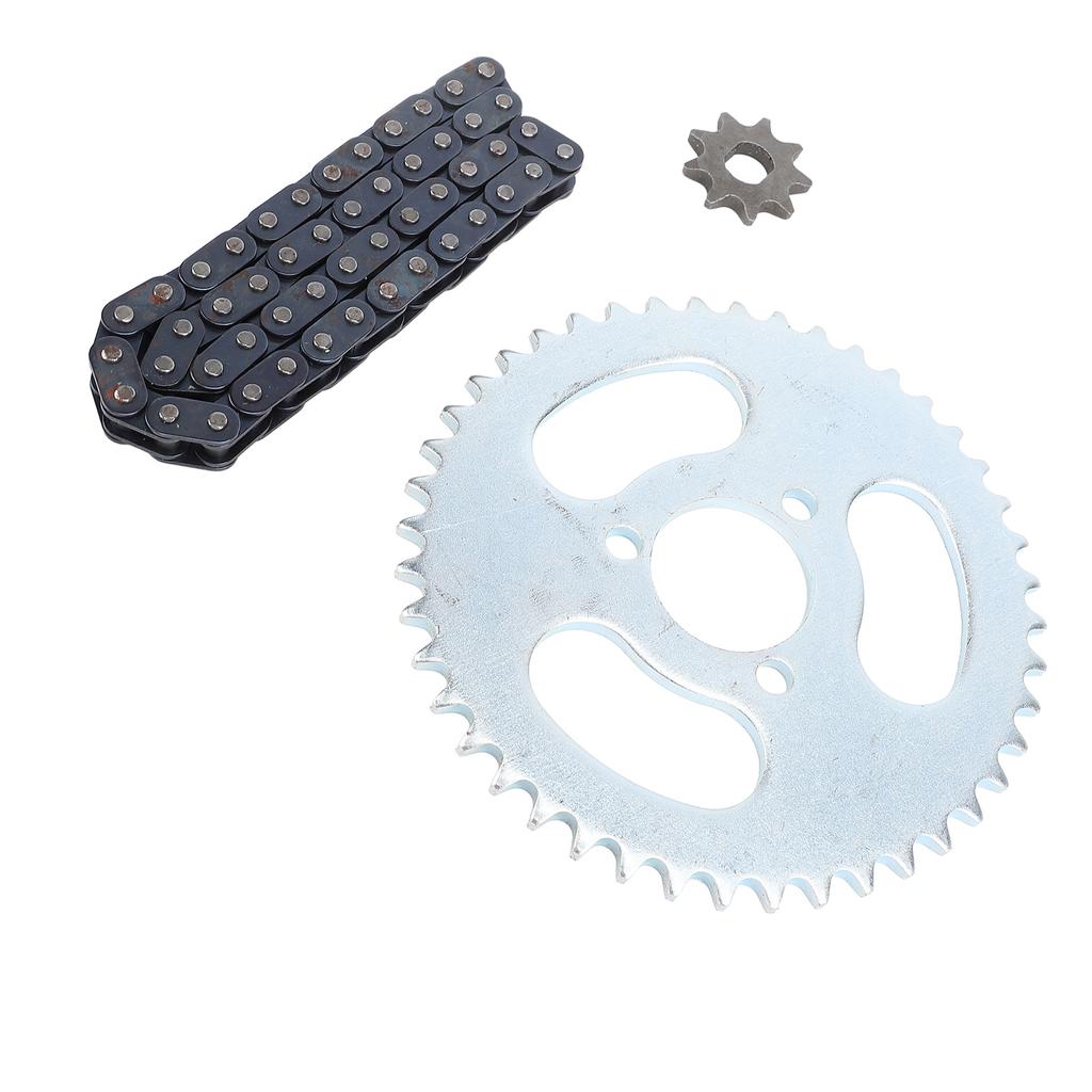 T8F Front Rear Sprocket Chain Kit with 50 Links T8F Chain 3 Hole 44T Rear Sprocket 9T Front Sprocket for Modified Karts