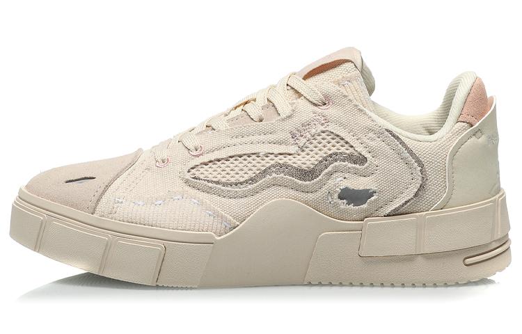 Li Ning CF Низкие Кеды для Скейтбординга Женские Лебедь Белый AGCQ386-2 38