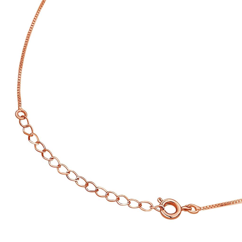 Sears Open Heart Necklace with Diamond Rose in Antique Preserved Flower Pink Gold Red, Box, (p6127-1218-p)