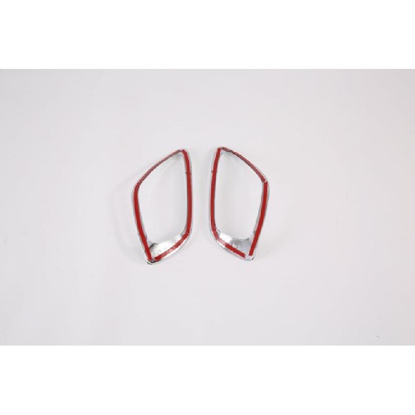 ABS Chrome Rear Fog Light Lamp Frame Cover Trim For - Kia Seltos 2pcs