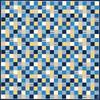 Hamamonyo Large Cloth Checkered Komon Asobi (Furoshiki 90cm)