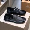 Scarpe Doudou in morbida pelle con suola morbida nero puro semplici scarpe basse casual in pelle per ufficio