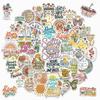 50Pcs Healing Floral Motivational Stickers Waterproof Decals For Notebook Cup Desk Decor Sticker Story Store