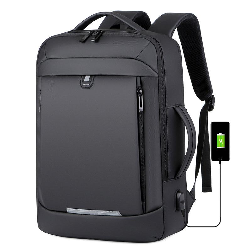 TS JYL laptop bag,Wholesale Multi-functional Expandable Laptop Backpack Men s Waterproof Business Bag OneSize