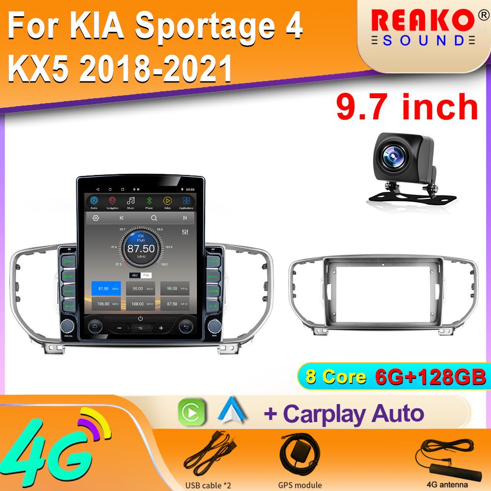 

9,7-дюймовый вертикальный экран Tesla Android автомобильное радио для KIA Sportage 4 KX5 2018-2021 мультимедийный проигрыватель Carplay GPS навигация 8 core 6GB+128GB