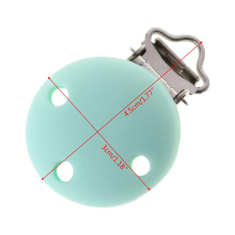 Bebisnapphållare Silikon Nappbitare Napphållare Salivhandduk Klämmor Leksaker Spänne