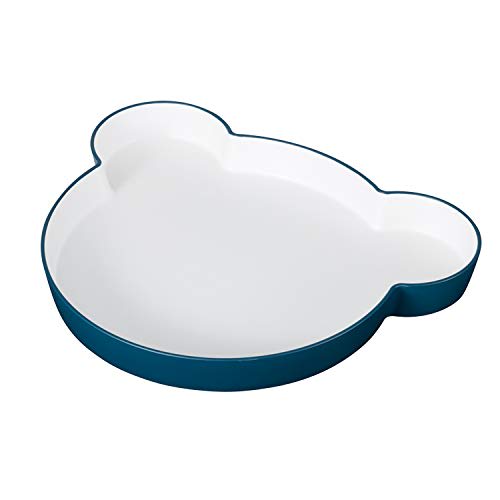 tak Kids Dish Plate Bear, Navy, 19 x 23.6 x 2.6 cm (JTN-0110-NV)