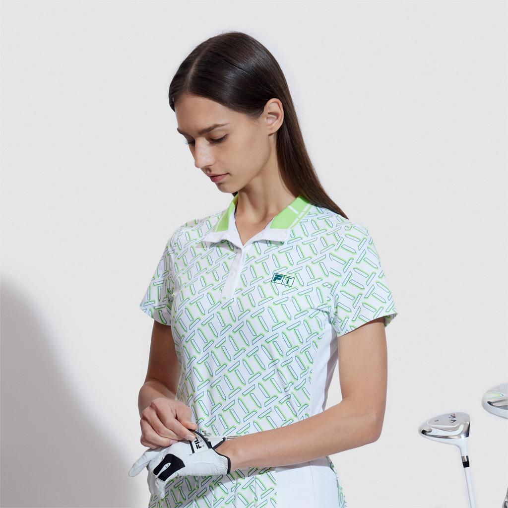 New FILA Polo Shirts Women's Jade White A11W425110FWT