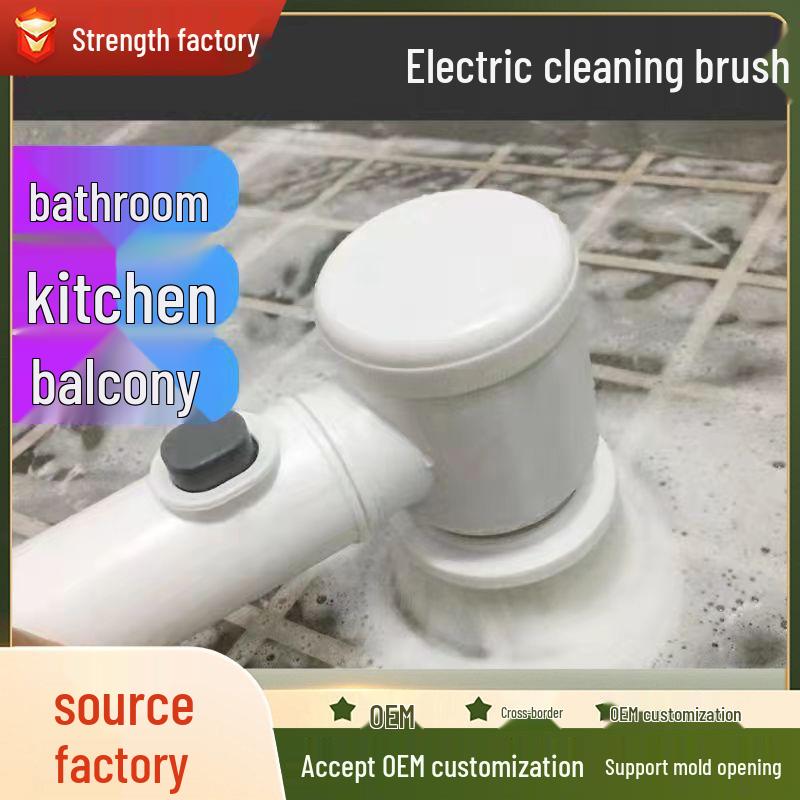 Portable Multifunctional Wireless Cleaning Brush for Bathrooms and Kitchens