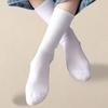 5/10Pairs Women Solid Color Socks Simple Versatile Fashionable Socks Antibacterial Odor Resistant Breathable Comfortable Socks