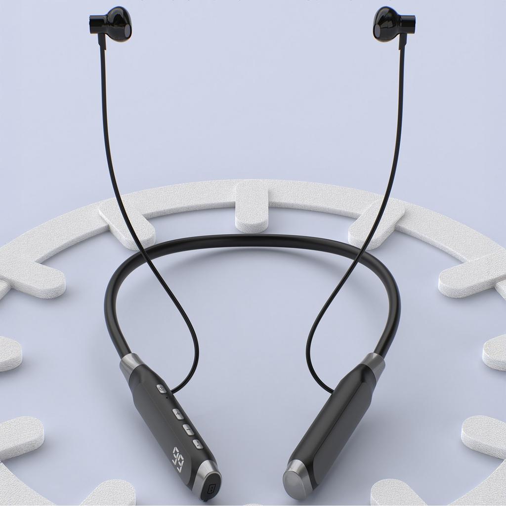 Słuchawki bezprzewodowe U5 Max Bluetooth z pałąkiem na szyję - czarne