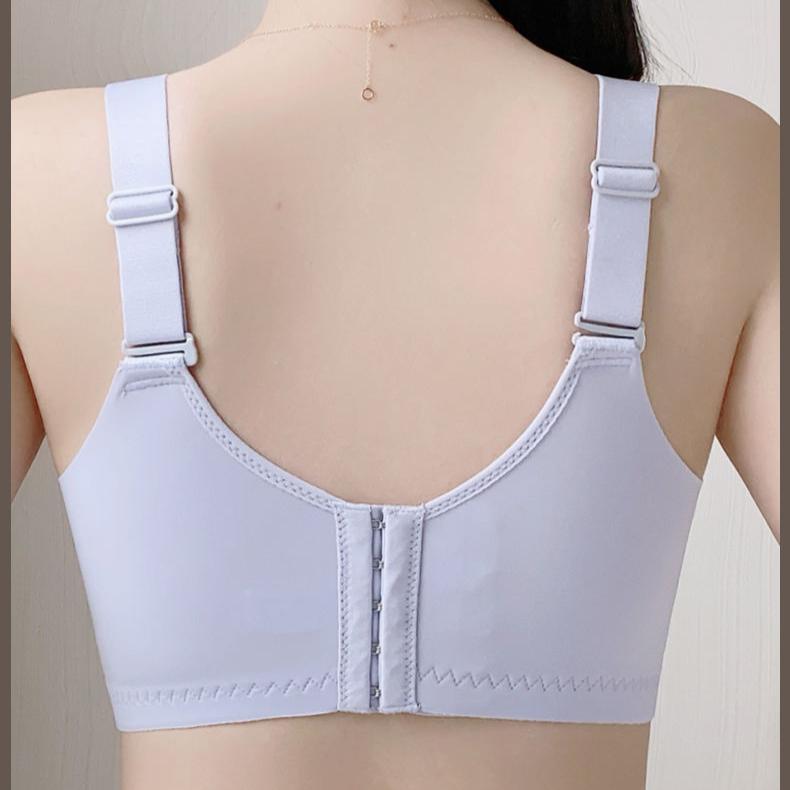 Thin and Adjustable Lingerie for Women with Gathered Breasts and Top Support To Prevent Sagging Large Size Full Cup White Bra