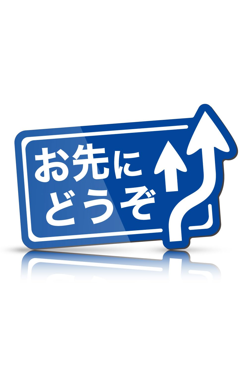 

MKE Go Ahead Magnet Sign Design Safe Driving Car Sticker One size