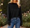 Women's Fashionable Long-sleeved Pullover And Solid-color Sweatshirt