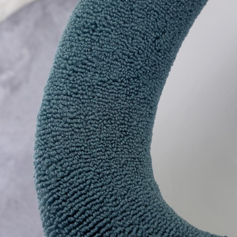 Thicker Bathroom Toilet Seat Cover Pads - Soft Warmer Toilet Seat Cushion Cover Stretchable Washable Cloth