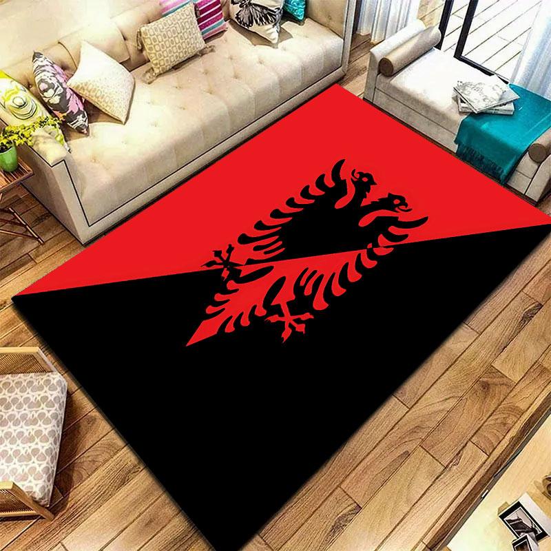 Republic of Albania Carpet Rug for Living Room Bedroom Home Sofa Decoration,Kids Play Non-slip Floor Mat