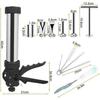 Jerky Gun Kit Stainless Steel 1LB Sausage Stuffer for Ground Meat with 5 Nozzles Dual Function