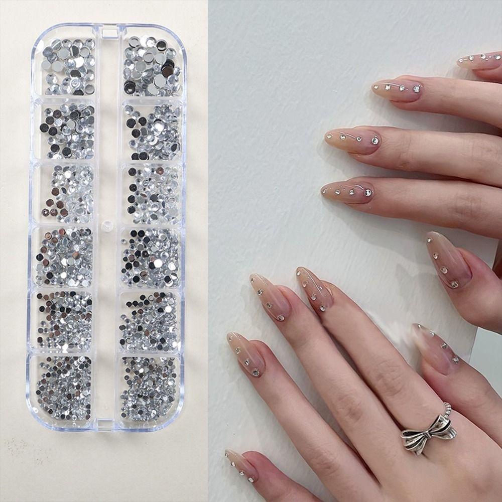 2Box Mixed Color Nail Crystal Charms ultra-shimmer Manicure  Rhinestones  Versatile Decoration