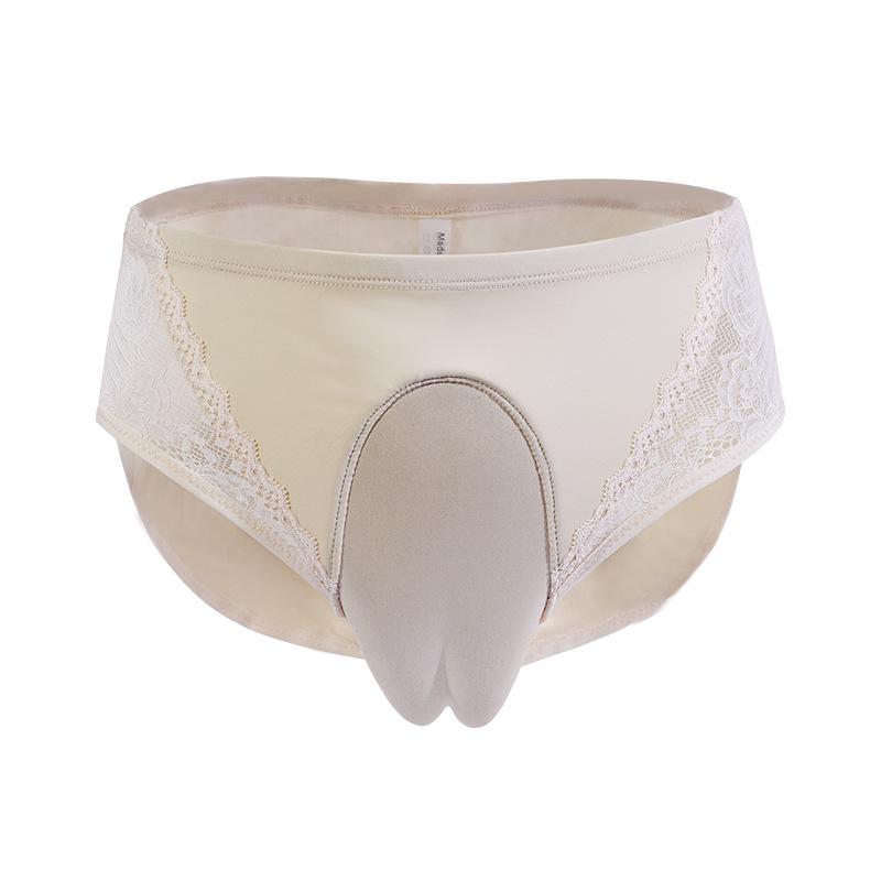 "Mandino Men's Cross-Dressing Underwear: Hidden Body Shaping Triangle for Large Sizes"