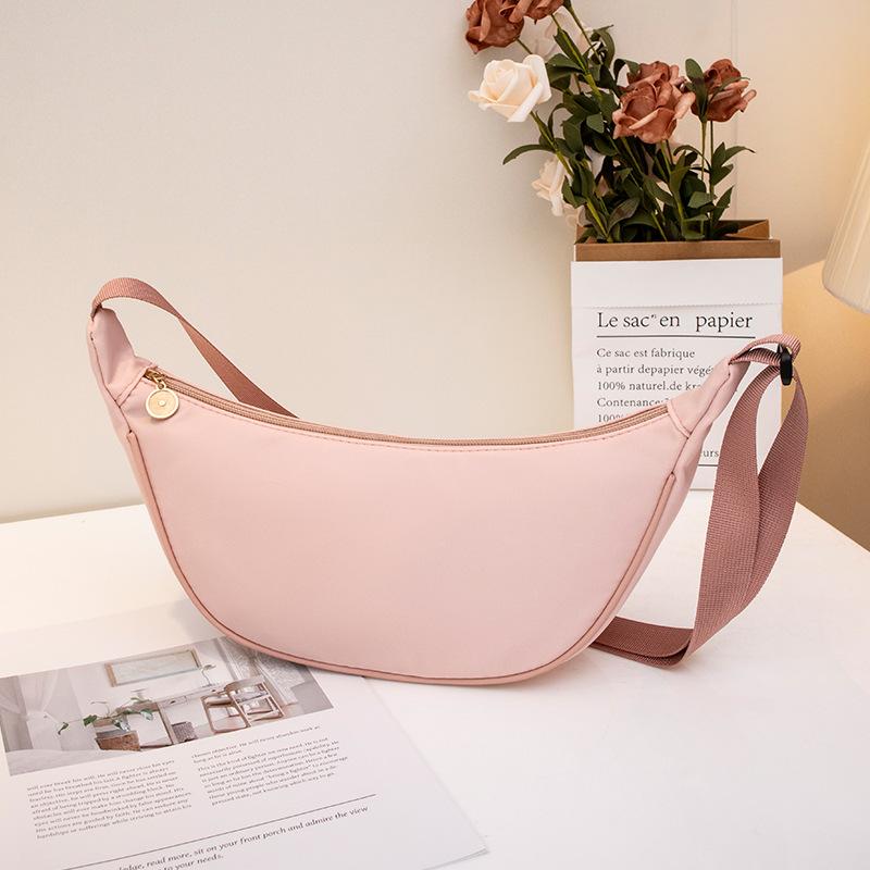 Simple and wide-brimmed new women's fanny pack versatile fashion single shoulder messenger casual women's bag