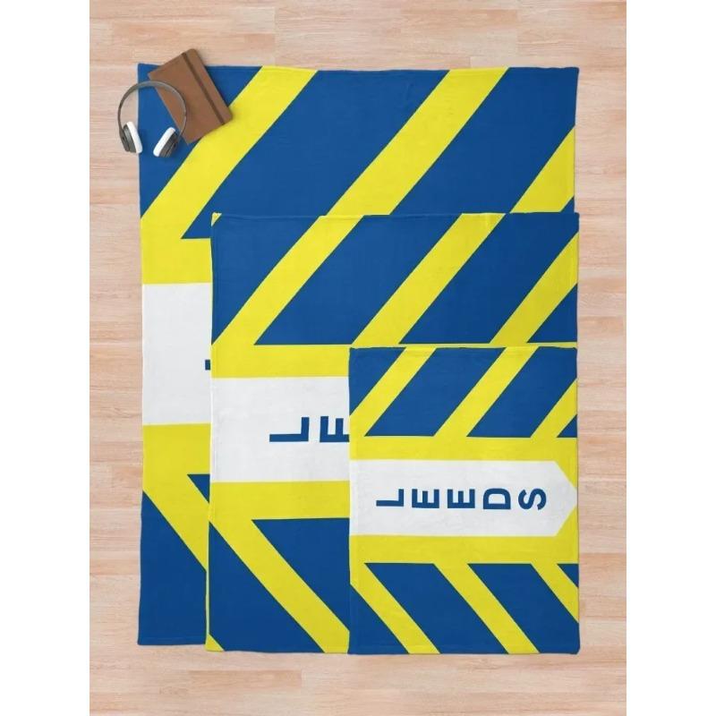 Leeds United Throw Blanket Picnic Fashion Sofas Shaggy Blankets