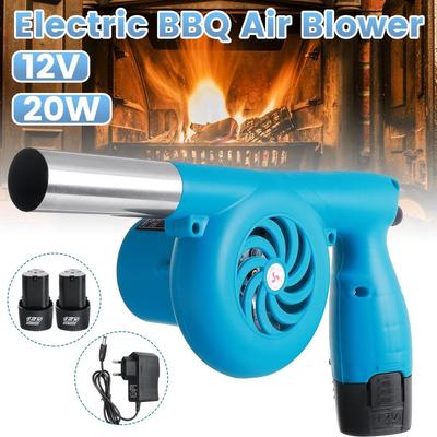 Draagbare Draadloze BBQ Grill Blaasbal Gereedschap Picknick Kamperen Met Lithium Batterij Elektrische Luchtblazer Buiten Barbecue Ventilator