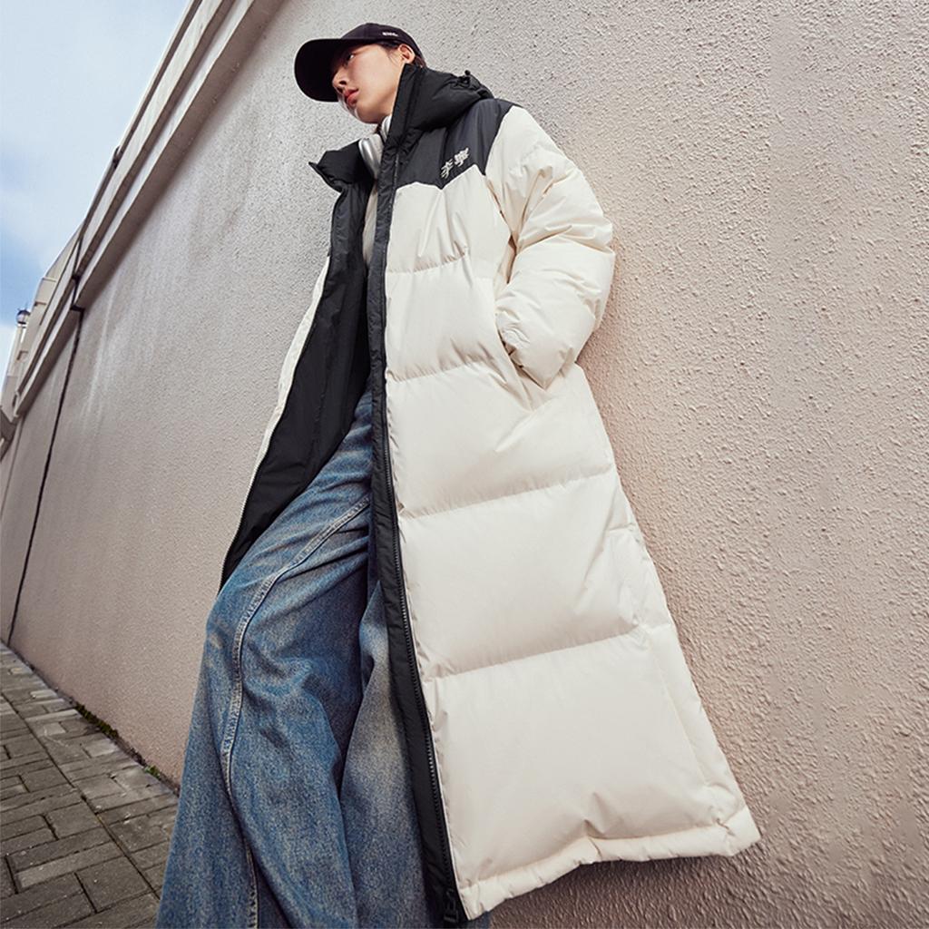 Li Ning Hot Pots Down Collection Down Jacket Unisex Ecru AYMU507-1
